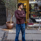 Boris is 183 cm tall and wears size L. | dark brown