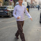 Eliot is 184 cm tall and wears size L. | grey