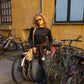 Cecilie is 168 cm tall and wears size S. | black