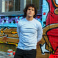 Milton is 189 cm tall and wears size XL. | white