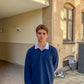 William is 188 cm tall and wears size L. | dark blue